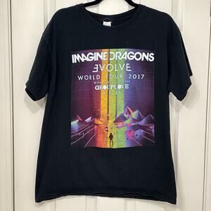 Imagine Dragons Mercury World Tour 2023 Concert T- shirt Black Size Large